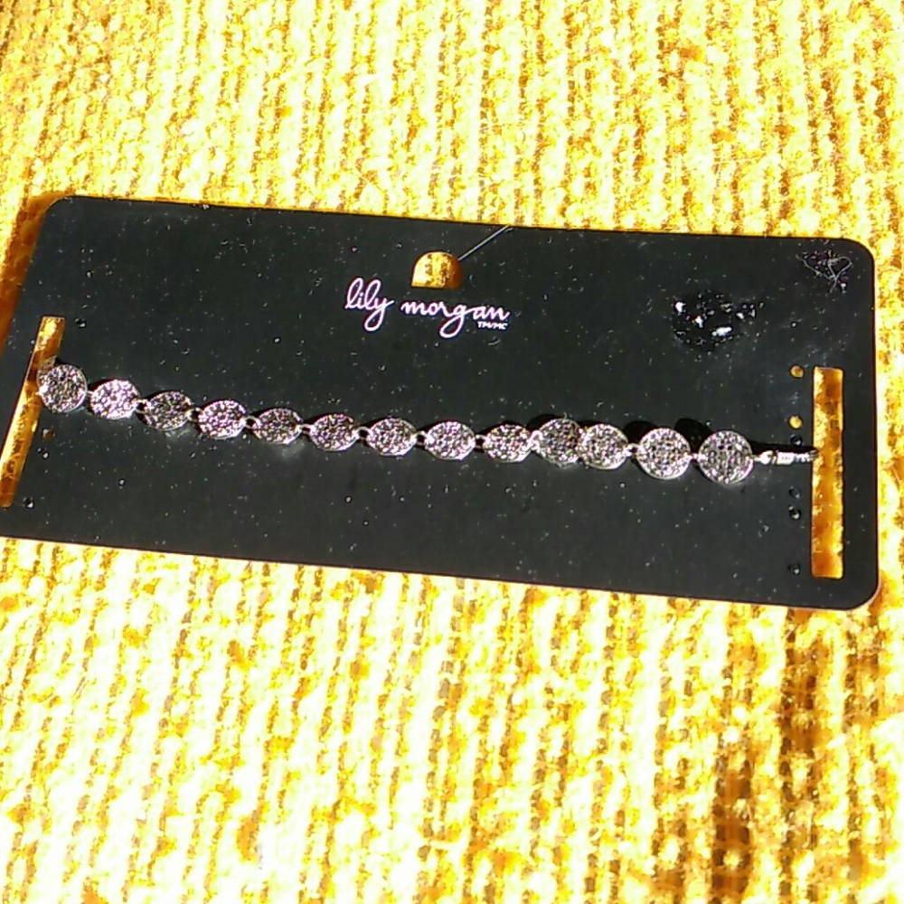 NWOT Silver-toned Necklace by Lily Morgan